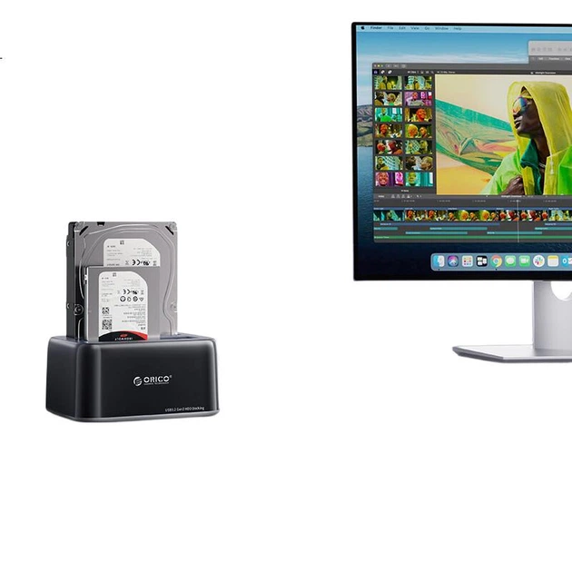 Корпус ORICO для HDD/SSD 2.5/3.5" SATA, Type-C 3.2, портативный, 6829C3 - изображение 2