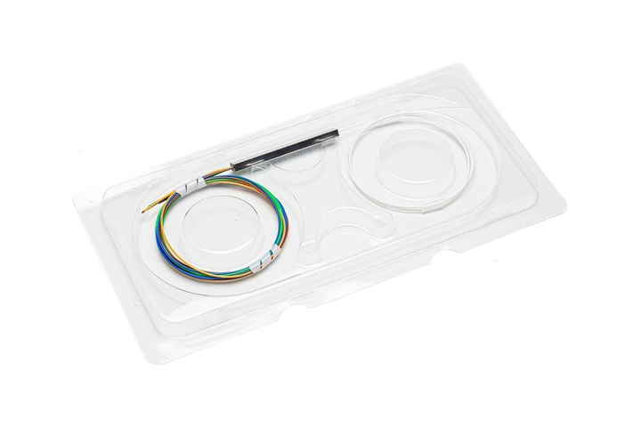 Подільник оптичний RCI PLC - 1x4 - NC без конекторів (PLC 1x4 - 0.9 mm cord - 0,5 m (G.652 D)) - изображение 2