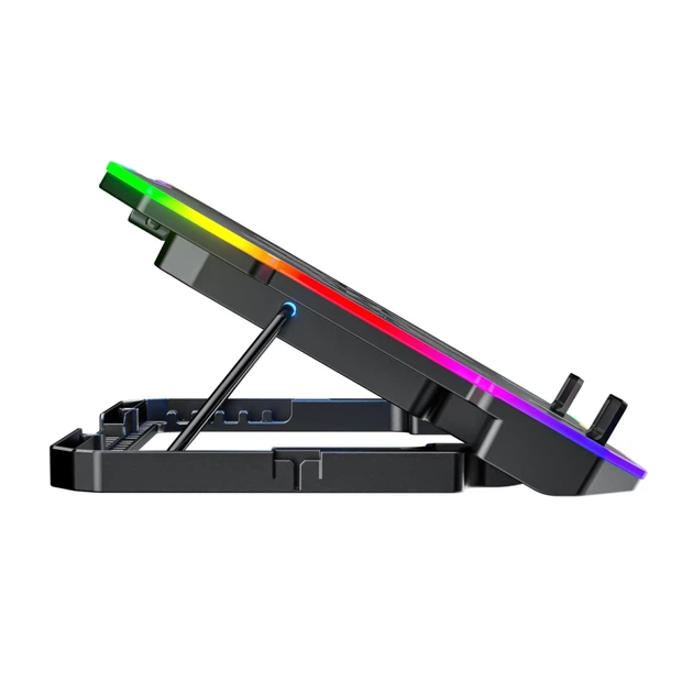 Подставка Wozinsky WDCX-A26 NitroCool RGB охлаждающая геймерская под ноутбук Black (5907769387722) - изображение 4