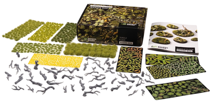 Набір підставок для фігурок Gamers Grass Jungle Floor - Basing Box (0738956791948) - Фото 1 Набір підставок для фігурок Gamers Grass Jungle Floor - Basing Box (0738956791948) - зображення 1
