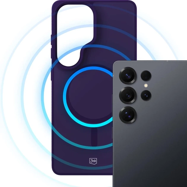 Чехол 3mk Smoke MagCase для Samsung Galaxy S25 Ultra Purple with MagSafe (5903108741354) - Фото 8 Чехол 3mk Smoke MagCase для Samsung Galaxy S25 Ultra Purple with MagSafe (5903108741354) - изображение 8