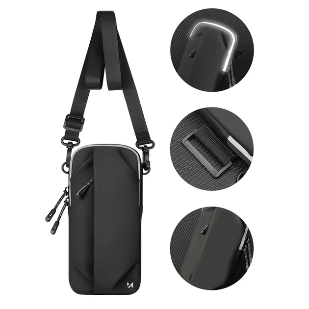 Спортивна пов'язка Wozinsky WSDB-B armband на руку для телефону для бігу Black (5907769384615) - зображення 5