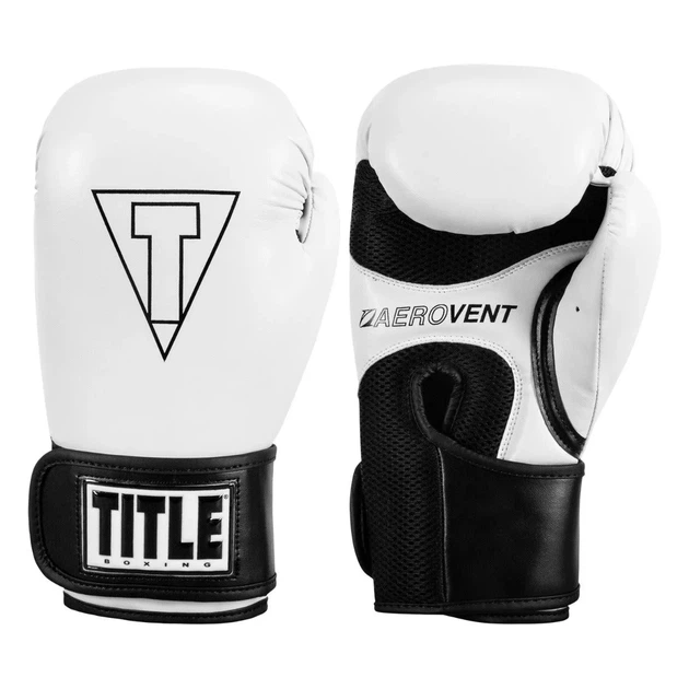 Боксерські рукавиці TITLE Boxing Vegan 14 oz Білий/Чорний - зображення 5