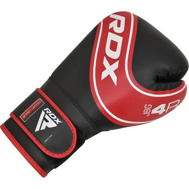Боксерські рукавиці RDX PU 6 oz Червоні/Чорні для дітей з капою - зображення 3