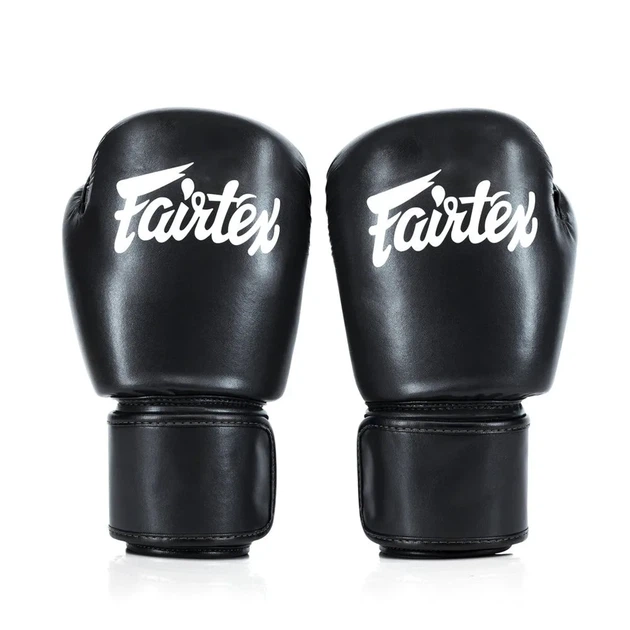 Боксерські рукавиці Fairtex штучна шкіра 12 унцій чорні - зображення 5