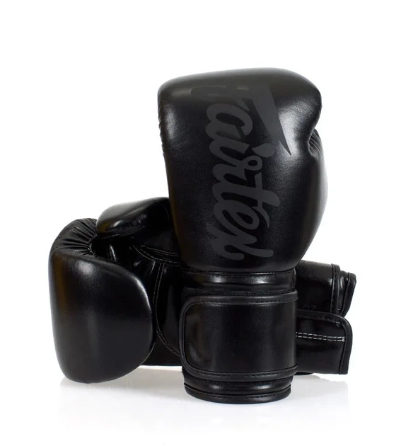 Боксерські рукавиці Fairtex мікрофібра 16 унцій чорні - зображення 9