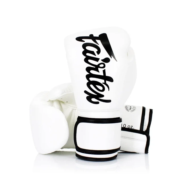 Боксерські рукавиці Fairtex мікрофібра 10 унцій білий - зображення 9