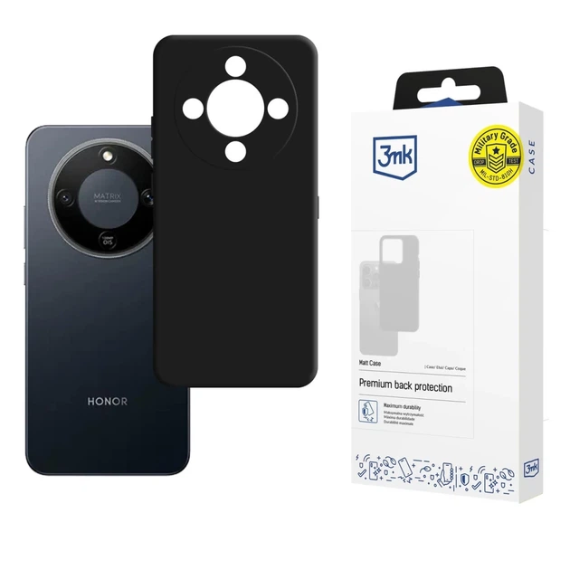 Чехол 3mk Matt Case для Honor Magic 8 Lite Black (5903108705356) - Фото 1 Чехол 3mk Matt Case для Honor Magic 8 Lite Black (5903108705356) - изображение 1