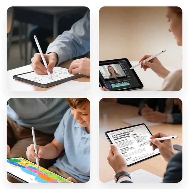 Стилус Wozinsky WRA-08 Stylus для iPad USB-C White (5907769384233) - изображение 8