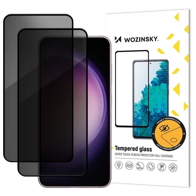 Защитное стекло Wozinsky Privacy Glass для Samsung Galaxy A57 (2 pack) (5907769386916) - Фото 1 Защитное стекло Wozinsky Privacy Glass для Samsung Galaxy A57 (2 pack) (5907769386916) - изображение 1