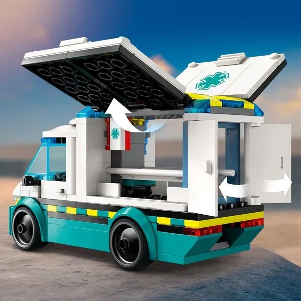 Конструктор LEGO City Швидка допомога 184 деталі Пластик Різнобарвний - зображення 5