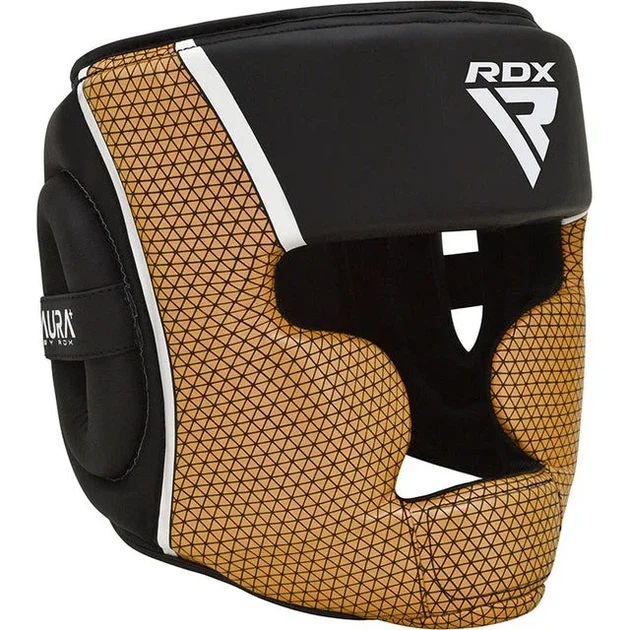 Боксерский шлем RDX PU-кожа XL Золотистый - изображение 2