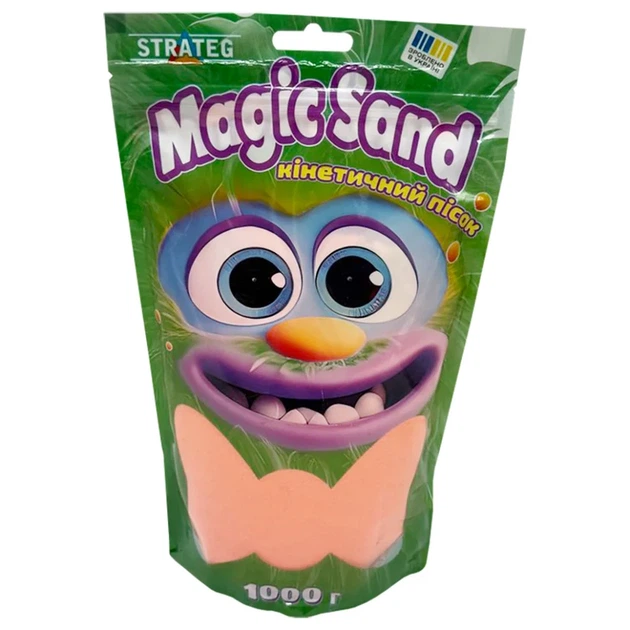 Кинетический песок 1000 г оранжевый формочки 5 шт Magic Sand - Фото 1 Кинетический песок 1000 г оранжевый формочки 5 шт Magic Sand - изображение 1