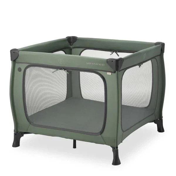 Манеж-кровать Hauck Sleep N Play SQ 97х97х76 см текстиль зеленый - Фото 1 Манеж-кровать Hauck Sleep N Play SQ 97х97х76 см текстиль зеленый - изображение 1