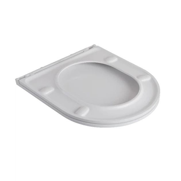 Сиденье для унитаза Mixxus Ellipse-Bevel 430х360х30 мм дюропластовое быстросъемное белое с микролифтом - Фото 2 Сиденье для унитаза Mixxus Ellipse-Bevel 430х360х30 мм дюропластовое быстросъемное белое с микролифтом - изображение 2