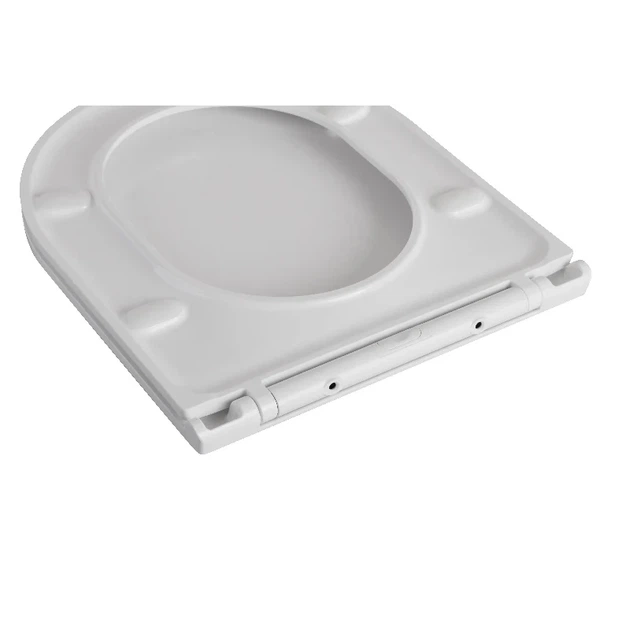Сиденье для унитаза Mixxus Ellipse-Bevel 430х360х30 мм дюропластовое быстросъемное белое с микролифтом - Фото 4 Сиденье для унитаза Mixxus Ellipse-Bevel 430х360х30 мм дюропластовое быстросъемное белое с микролифтом - изображение 4
