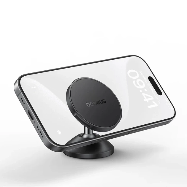 Магнитный автодержатель Baseus GoTrip DC1 совместимый с MagSafe на лобовое стекло/торпедо черный (C0013400) - изображение 7