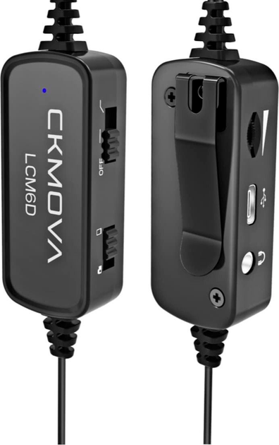 Podwójne mikrofony CKMOVA LCM6D 3.5mm TRS (SUP_em4059) - obraz 2