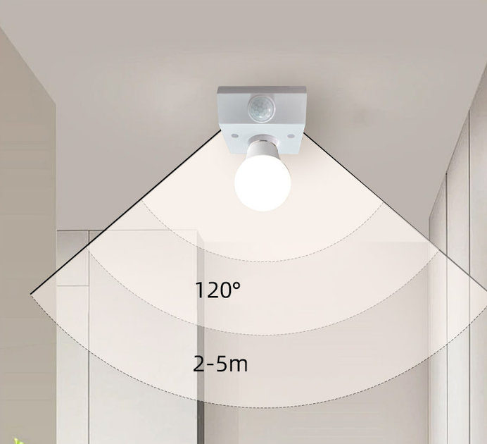 Інфрачервоний датчик руху з патроном Е27 - зображення 2