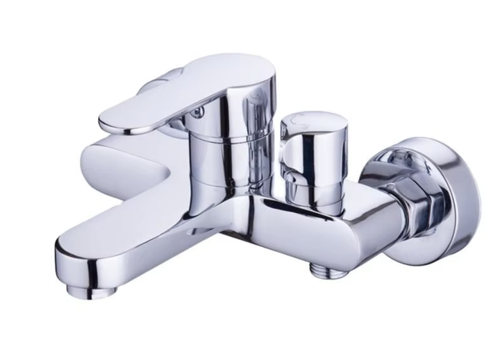 Смеситель для ванной Aquan Flow 1393010 с изливом и поворотным переключателем, цвет хром - Фото 1 Смеситель для ванной Aquan Flow 1393010 с изливом и поворотным переключателем, цвет хром - изображение 1