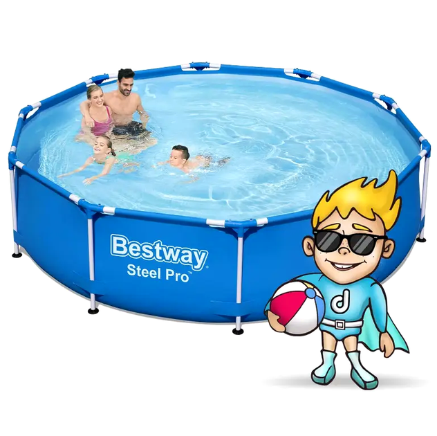 Бассейн каркасный 305х76 см объем 4678 л для дачи Bestway LS-1888 - изображение 4