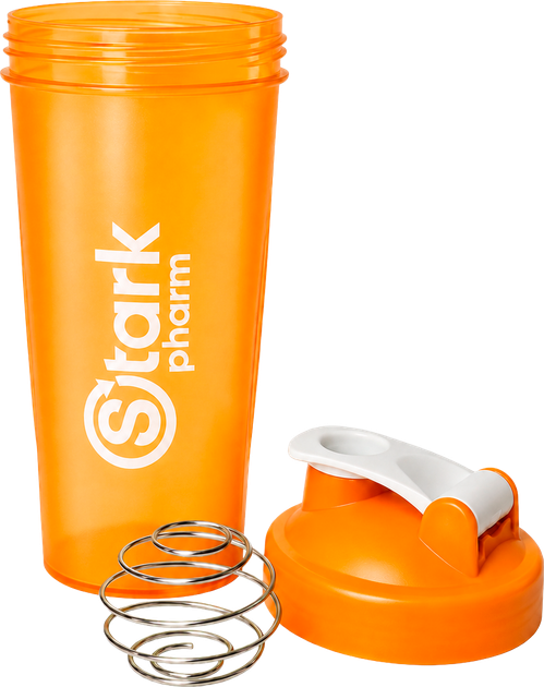 Шейкер Stark Pharm Shaker 600 мл Оранжевый (4829888000379) - Фото 2 Шейкер Stark Pharm Shaker 600 мл Оранжевый (4829888000379) - изображение 2