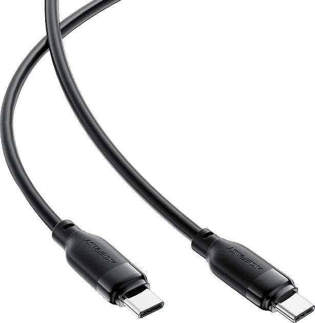 Кабель Acefast C16-03, Type-C to Type-C, 60W, TPE, TPU connectors, 1.2 м Black (6974316283805) - изображение 4