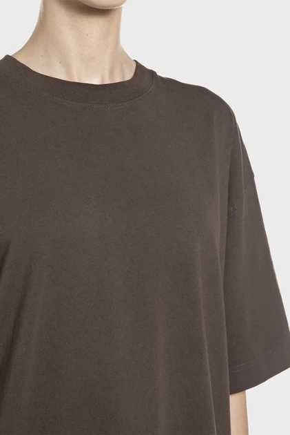 Жіноча темно-коричнева футболка Replay XXS W3399O.000.22662G - изображение 3