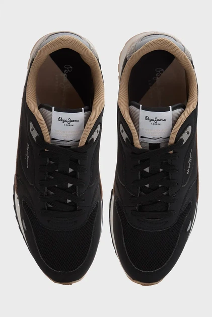 Чоловічі чорні кросівки BEXLEY CITY Pepe Jeans 44 PMS400033 - Фото 4 Чоловічі чорні кросівки BEXLEY CITY Pepe Jeans 44 PMS400033 - зображення 4