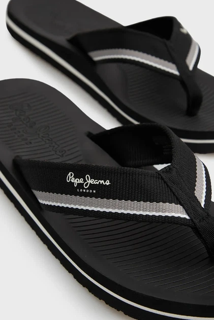 Чоловічі чорні в'єтнамки WEST BOAT M Pepe Jeans 41 PMS700021 - Фото 2 Чоловічі чорні в'єтнамки WEST BOAT M Pepe Jeans 41 PMS700021 - зображення 2