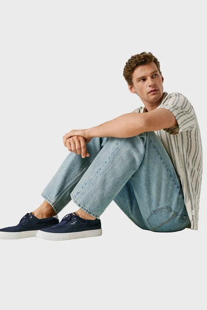 Чоловічі темно-сині снікерси TAYLOR BOAT Pepe Jeans 41 PMS300015 - зображення 6