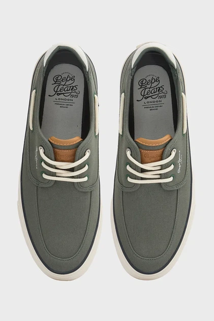 Чоловічі зелені снікерси TAYLOR BOAT Pepe Jeans 42 PMS300015 - зображення 4