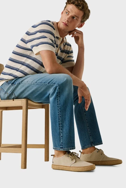 Чоловічі бежеві еспадрилі PORT NATURE Pepe Jeans 45 PMS100008 - зображення 6