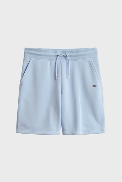 Чоловічі блакитні шорти REG SHIELD SWEAT Gant S 2009027 - Фото 6 Чоловічі блакитні шорти REG SHIELD SWEAT Gant S 2009027 - зображення 6