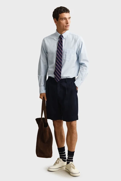 Чоловіча блакитна сорочка CLASSIC Gant XL 3260026 - изображение 2