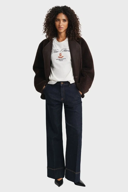 Жіноча біла футболка CREST Gant XS 4202568 - изображение 2