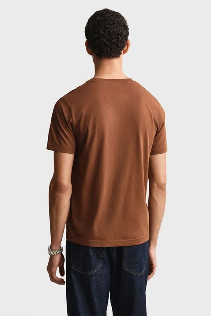 Чоловіча коричнева футболка GRAPHIC Gant XXL 2003433 - изображение 3
