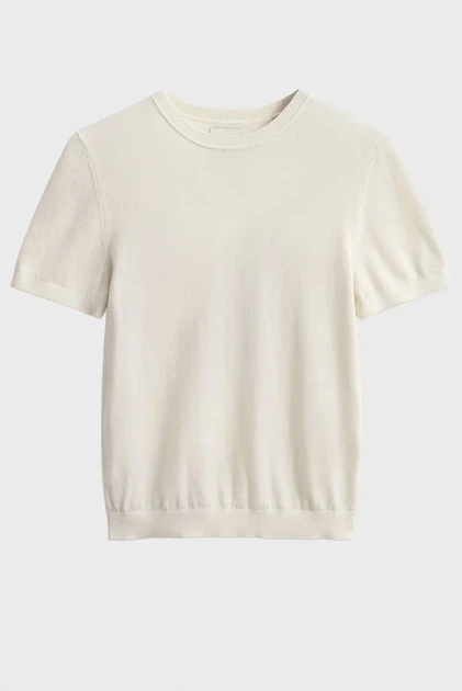 Жіночий білий джемпер LIGHT KNIT Gant S 4805433 - Фото 6 Жіночий білий джемпер LIGHT KNIT Gant S 4805433 - зображення 6