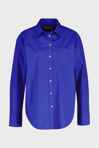 Жіноча синя сорочка REL CLASSIC POPLIN Gant 34 4300212 - Фото 1 Жіноча синя сорочка REL CLASSIC POPLIN Gant 34 4300212 - изображение 1