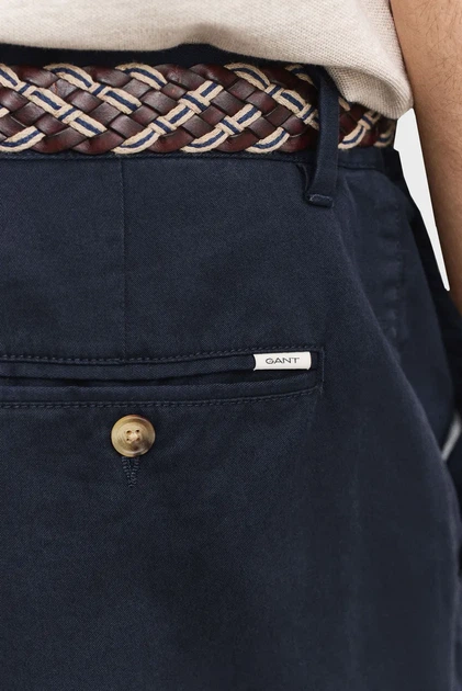Чоловічі темно-сині чіноси CLASSIC Gant 36-32 1501001 - зображення 4
