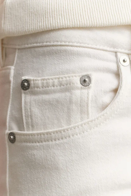 Жіночі білі джинси STRAIGHT STRETCH Gant 26-32 4100304 - Фото 4 Жіночі білі джинси STRAIGHT STRETCH Gant 26-32 4100304 - изображение 4