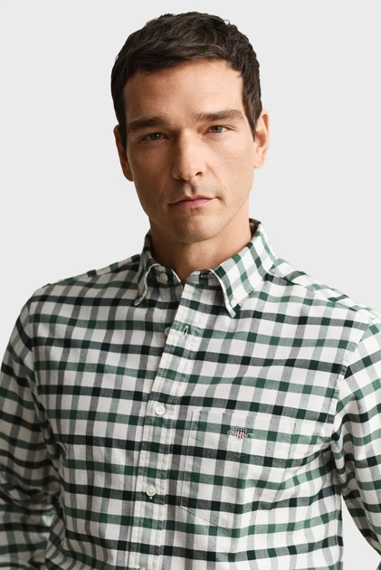 Чоловіча картата сорочка OXFORD CHECK Gant XXL 3261006 - изображение 4