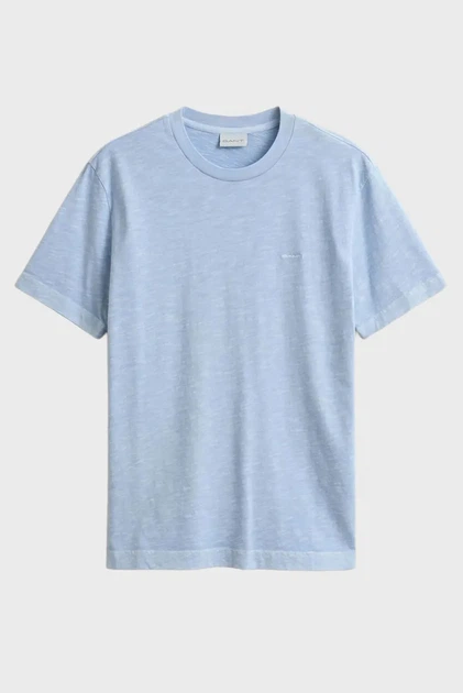 Чоловіча блакитна футболка WASHED SLUB Gant M 2003419 - изображение 5