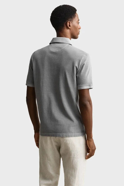 Чоловіче сіре поло SUNFADED Gant S 2014057 - изображение 3