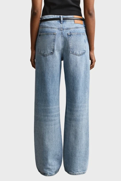 Жіночі блакитні джинси RELAXED Gant 26 4100257 - изображение 3