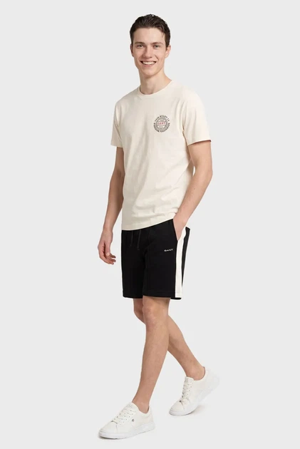 Чоловічі чорні шорти TOWELLING Gant M 2069082 - изображение 2