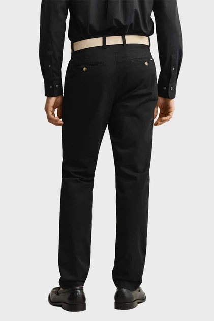 Чоловічі чорні чіноси SLIM CLASSIC Gant 33-32 1501000 - изображение 3