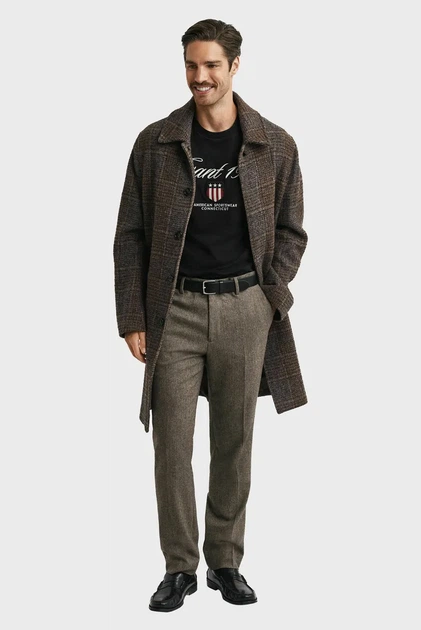 Чоловіча чорна футболка GRAPHIC Gant XL 2003370 - изображение 2