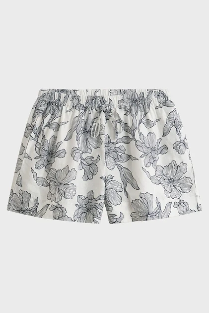 Жіночі білі лляні шорти з візерунком FLORAL Gant 34 4020144 - изображение 6