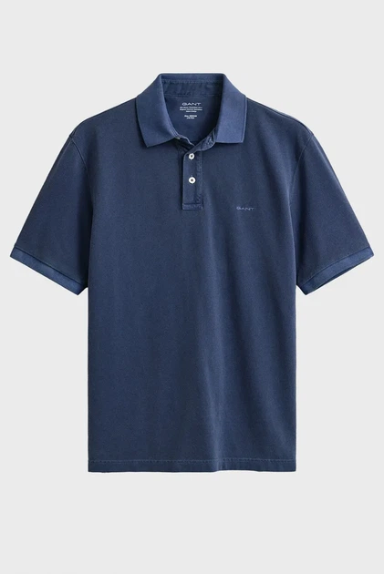 Чоловіче темно-синє поло SUNFADED Gant XL 2014057 - зображення 5